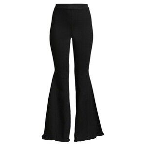 Sofia by Sofia Vergara Black High Rise Super Flare Pull On Women Jeans